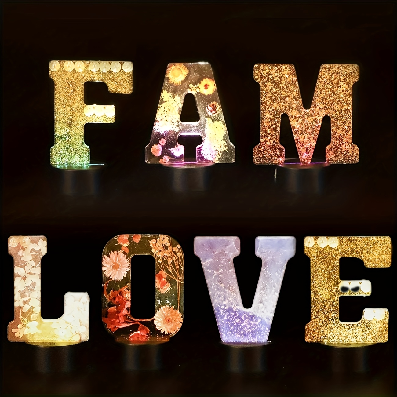 7-Inch Large Letter Resin Mold - Home Decor Handicraft recension och pris
