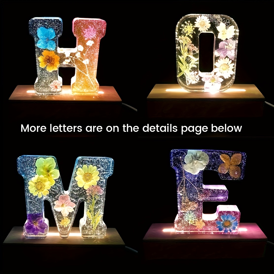 7-Inch Large Letter Resin Mold - Home Decor Handicraft recension och pris