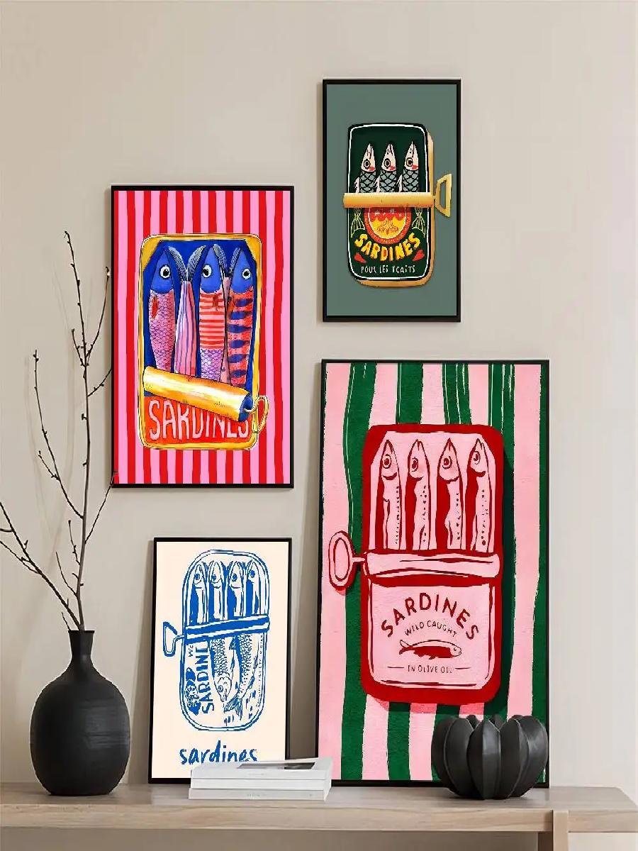 Colorful Sardines Canned Fish  - Home Decor Aesthetic Pinterest recension och pris