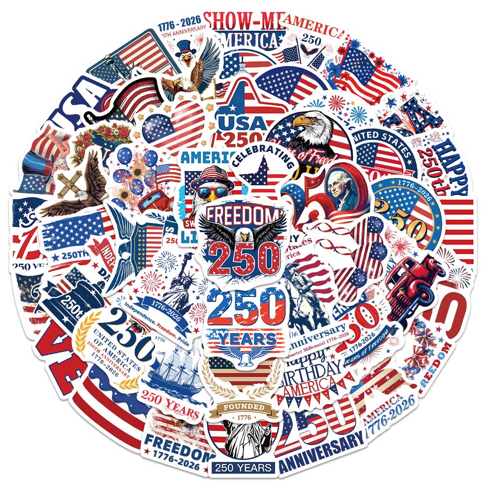50PCS USA Patriotic Anniversar - Home Decor Usa recension och pris