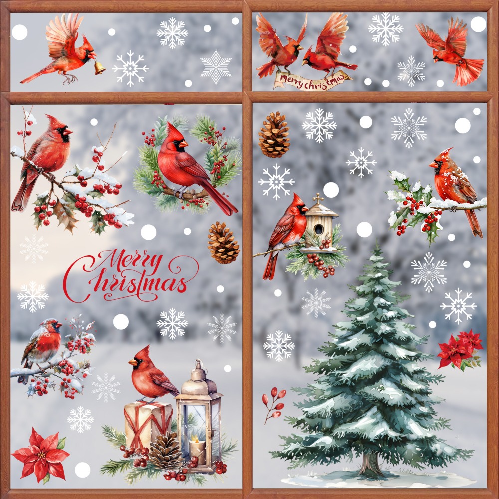 9pcs Christmas Window Decals C - Home Decor Xmas Tree recension och pris