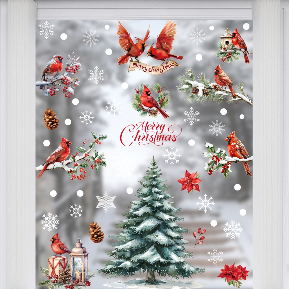 9pcs Christmas Window Decals C - Home Decor Xmas Tree recension och pris