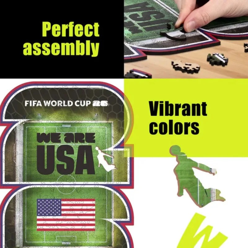 FIFA World Cup Wooden Puzzles  - Home Decor Usa recension och pris