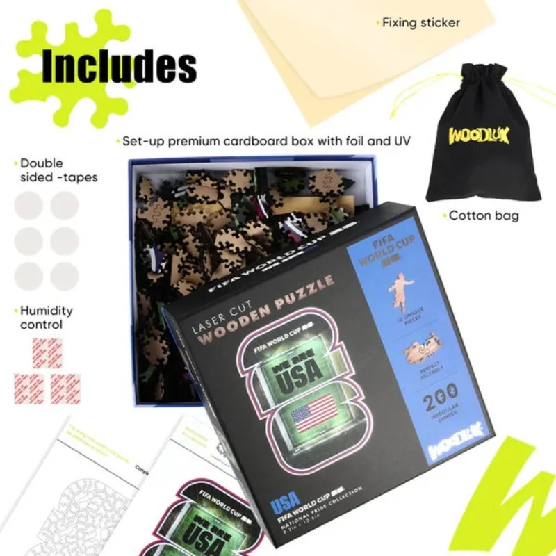 FIFA World Cup Wooden Puzzles  - Home Decor Usa recension och pris