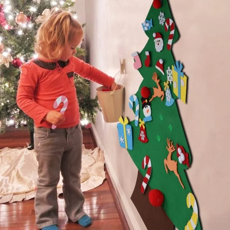 Kids DIY Felt Christmas Tree C - Home Decor Xmas Tree recension och pris