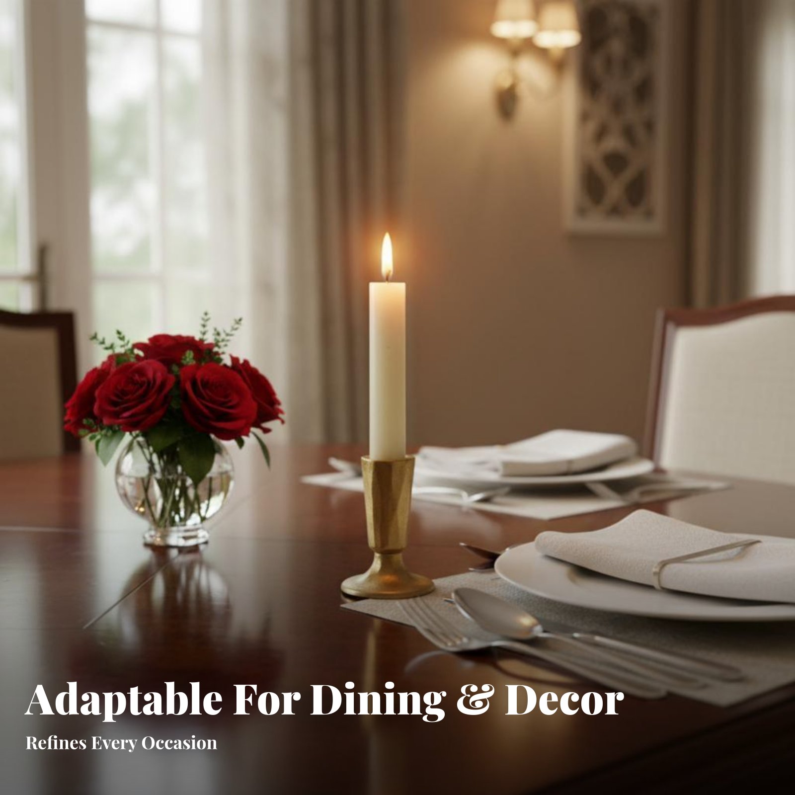 Gold Cast Iron Candle Holder,  - Home Decor Gold recension och pris