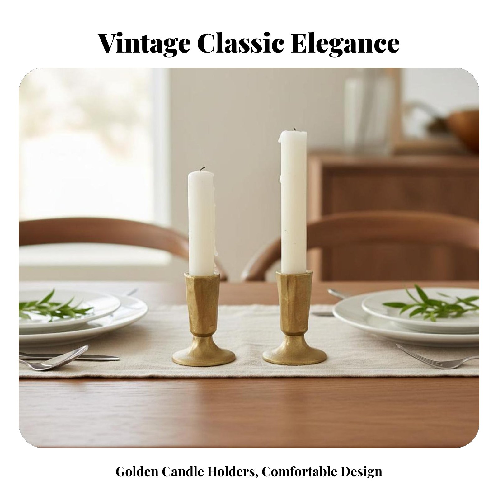 Gold Cast Iron Candle Holder,  - Home Decor Gold recension och pris