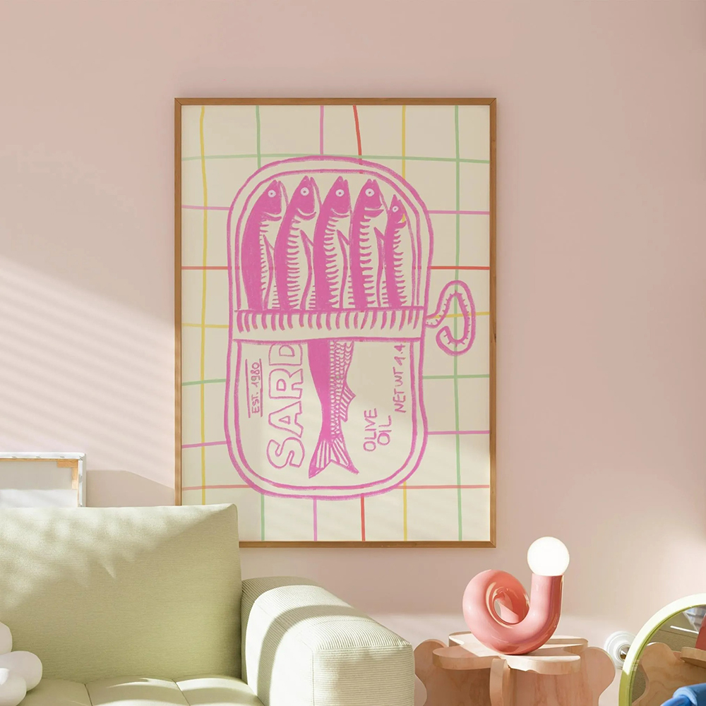 Colorful Shell Poster Set Prin - Home Decor Aesthetic Pinterest recension och pris