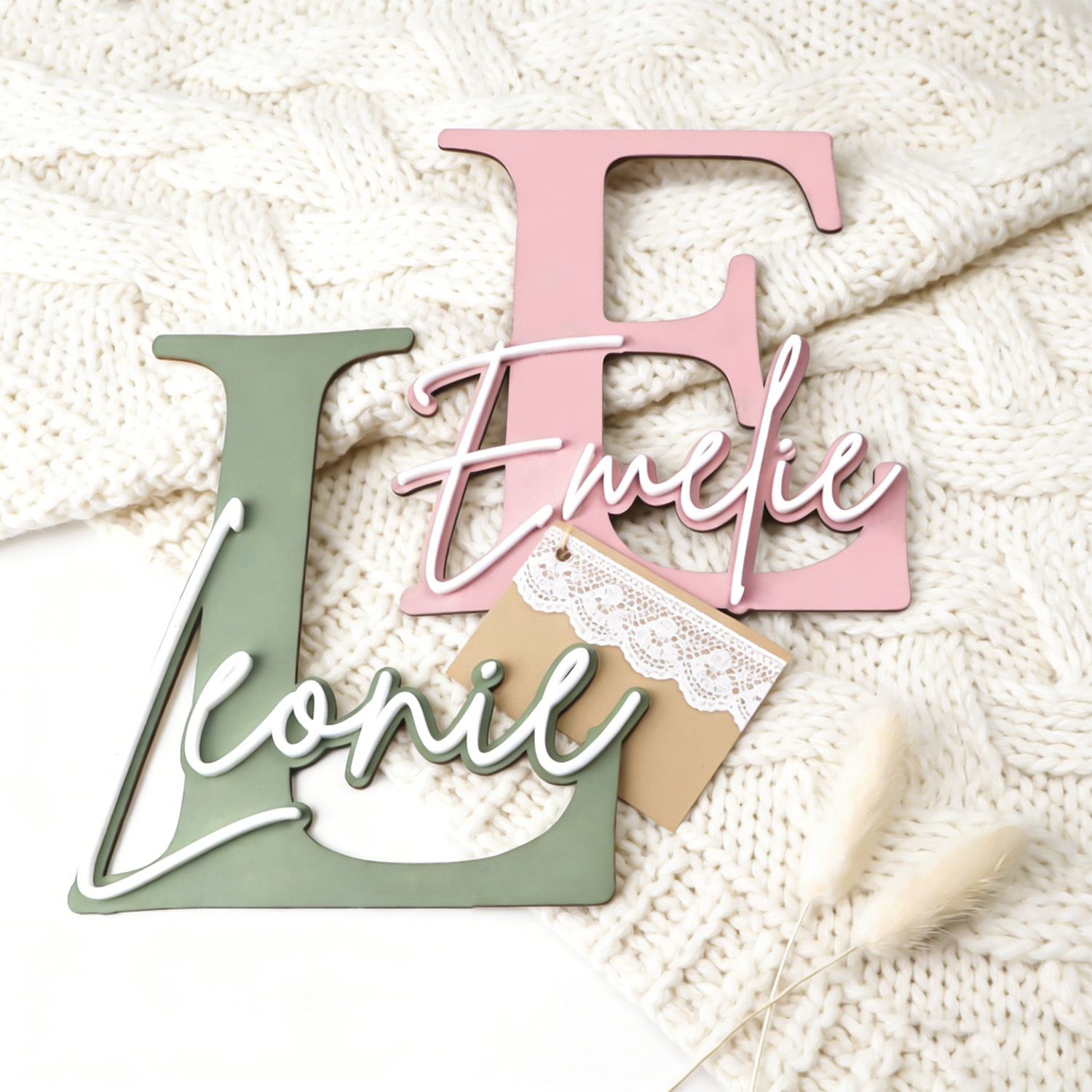 1pc Double-layer Wooden Name D - Home Decor Unique recension och pris
