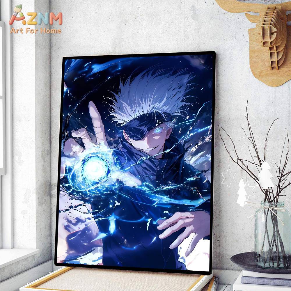 AZNM Jujutsu Kaisen Gojo Sator - Geometric Wall Art recension och pris