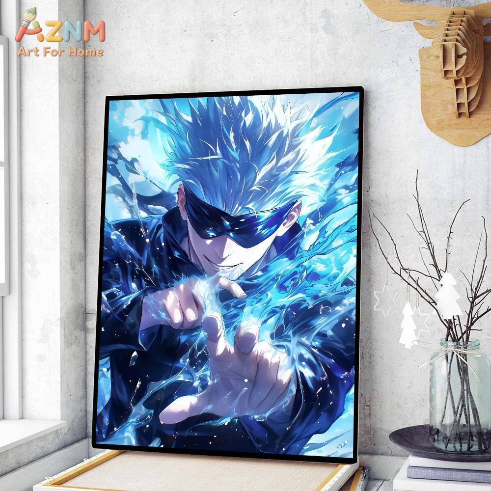 AZNM Jujutsu Kaisen Gojo Sator - Geometric Wall Art recension och pris