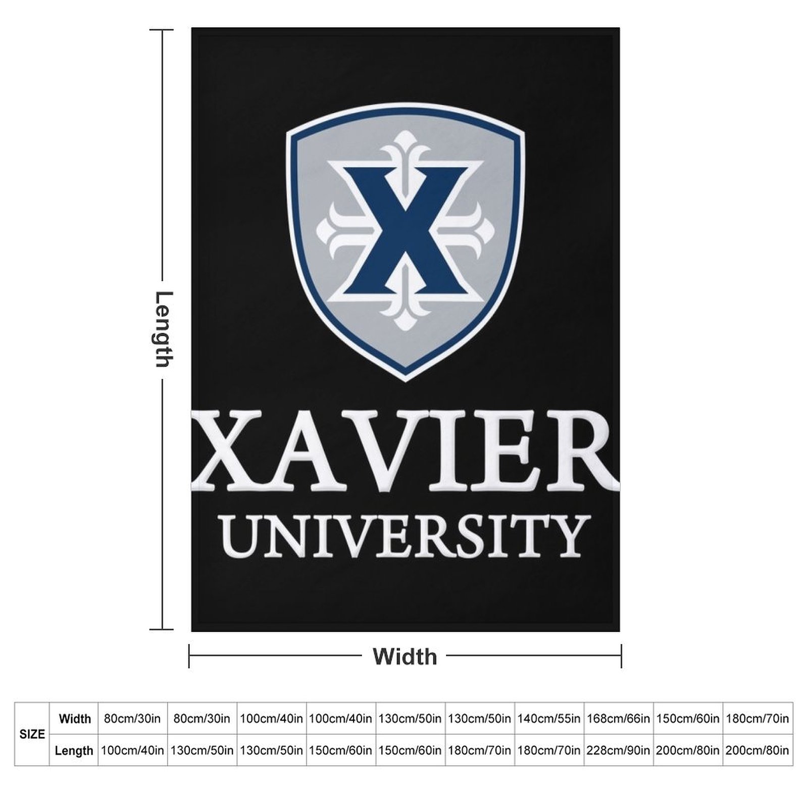 Xavier University Throw Blanke - Xavier Home Decor recension och pris