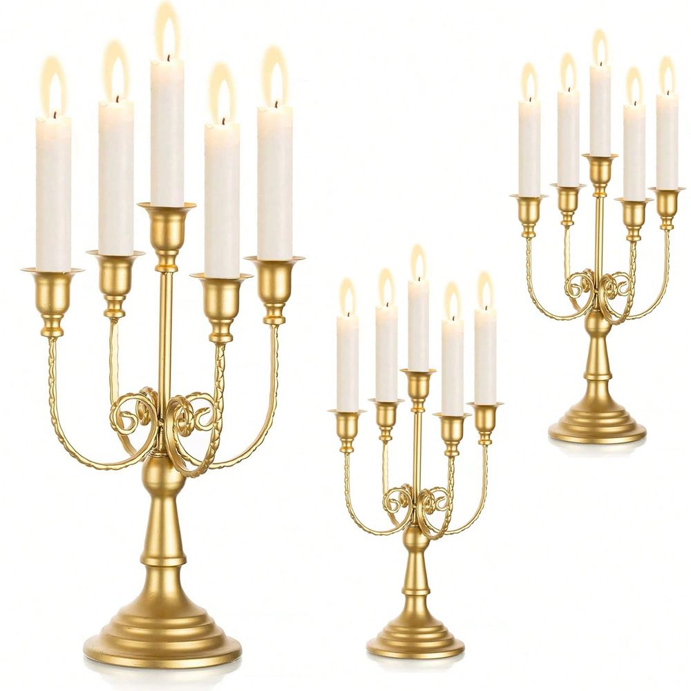 Pack 11.8Inch Gold Candelabra  - Home Decor Gold recension och pris