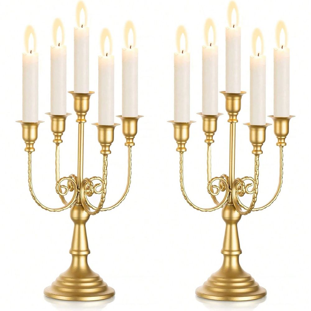 Pack 11.8Inch Gold Candelabra  - Home Decor Gold recension och pris