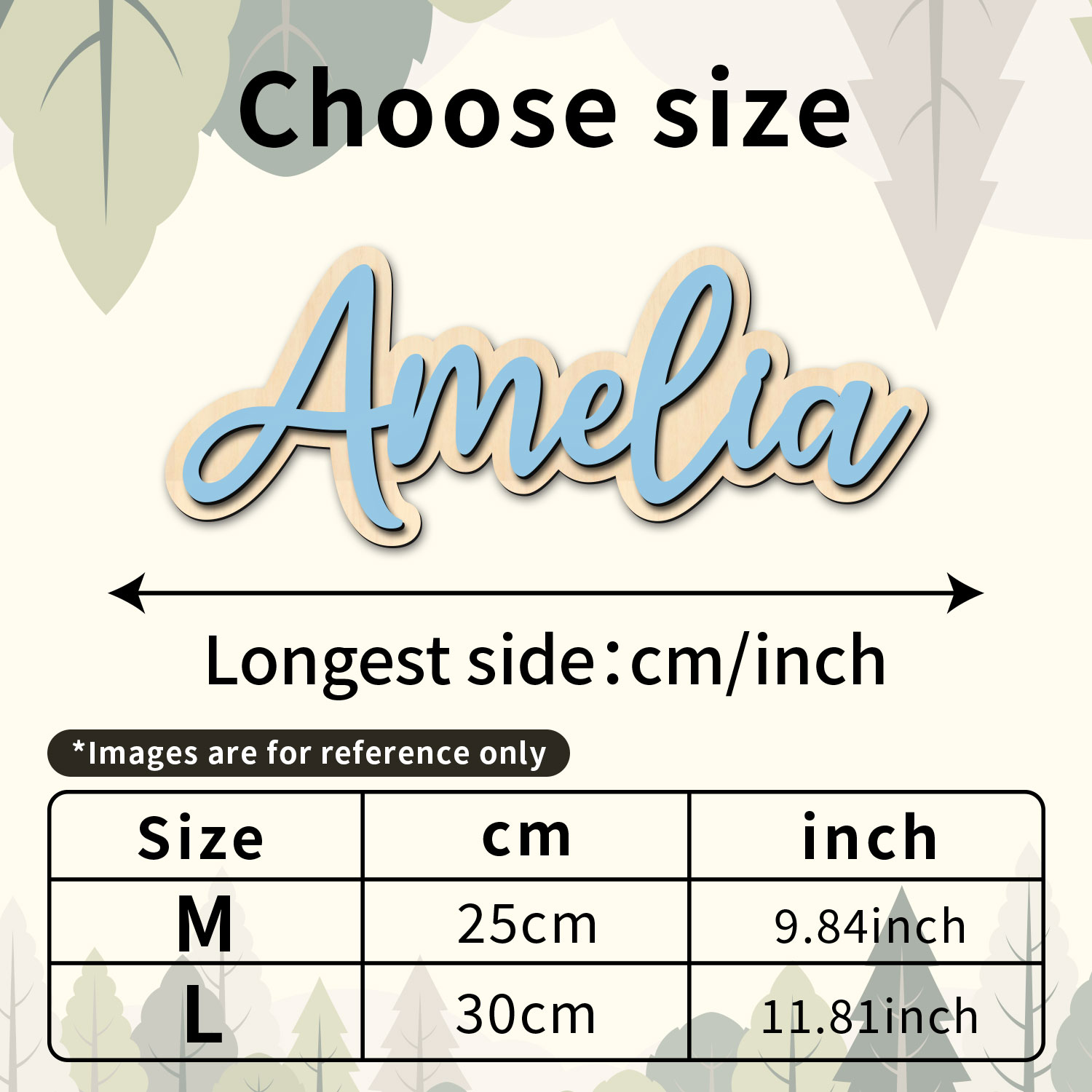 1pc Customized Wooden Name Dec - Home Decor Unique recension och pris