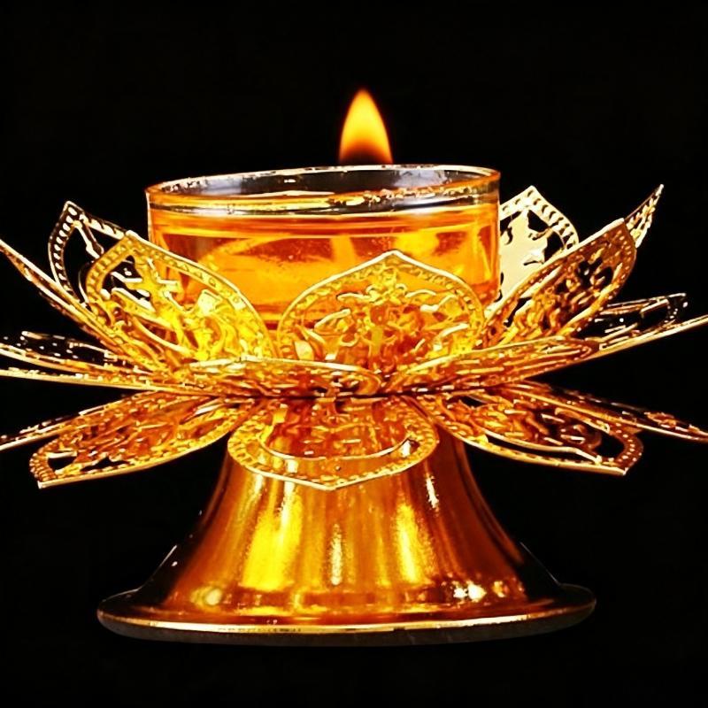Tea Light Holder Gold Lotus De - Home Decor Gold recension och pris