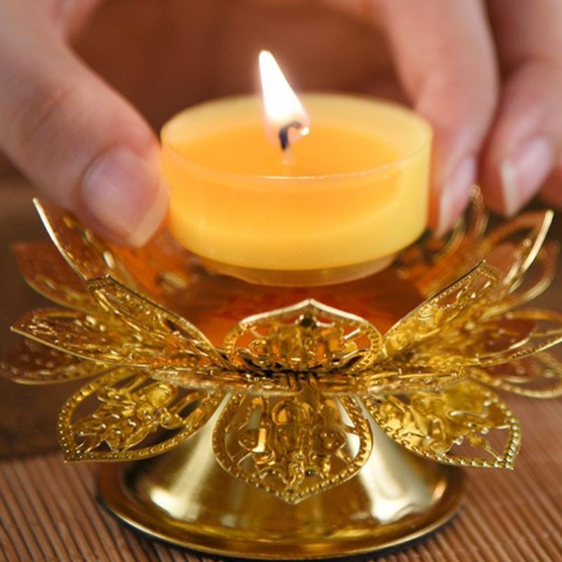 Tea Light Holder Gold Lotus De - Home Decor Gold recension och pris