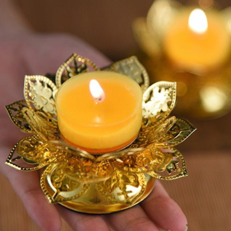 Tea Light Holder Gold Lotus De - Home Decor Gold recension och pris