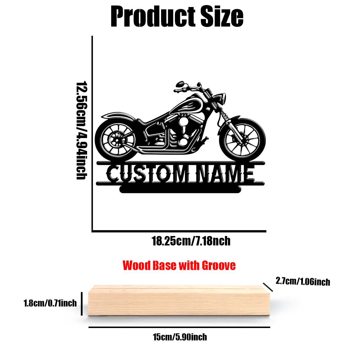 1Pc Csutom Name Road Motorbike - Home Decor Unique recension och pris