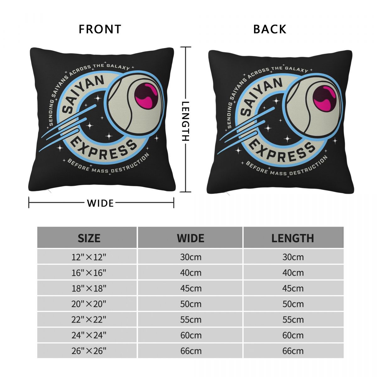 Saiyan Express Badge Pillowcas - Home Decor Express recension och pris